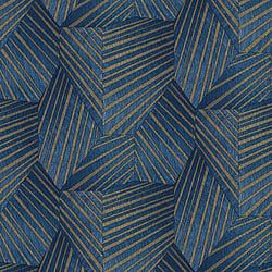 Galerie Wallcoverings Product Code 10152-08 - ELLE Decoration Wallpaper Collection - Blue Gold Colours - Art Deco Geometric Design