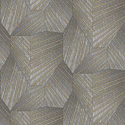 Galerie Wallcoverings Product Code 10152-10 - ELLE Decoration Wallpaper Collection - Grey Gold Colours - Art Deco Geometric Design