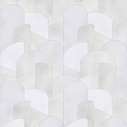 Galerie Wallcoverings Product Code 10155-31 - ELLE Decoration Wallpaper Collection - Light Grey Silver Colours - 3D Geometric Graphic Design