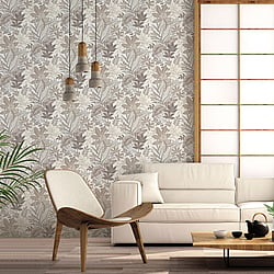 Galerie Wallcoverings Product Code 18506 - Into The Wild Wallpaper Collection - Beige Colours - Foliage Design