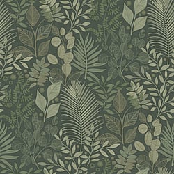 Galerie Wallcoverings Product Code 20103 - Ester Wallpaper Collection - Dark green Colours -  