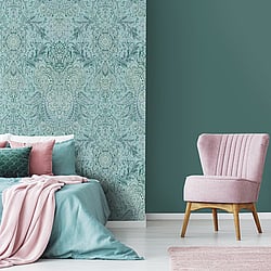 Galerie Wallcoverings Product Code 26700 - Tropical Wallpaper Collection - Blue Banana Colours - Tahiti Design