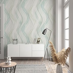 Galerie Wallcoverings Product Code 32442 - The New Design Book Wallpaper Collection - White,Green Colours - Graphic Design