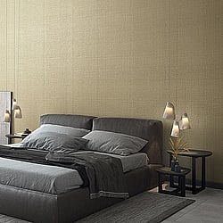 Galerie Wallcoverings Product Code 32809 - Perfecto 2 Wallpaper Collection - Brown Gold Colours - Weave Texture Design