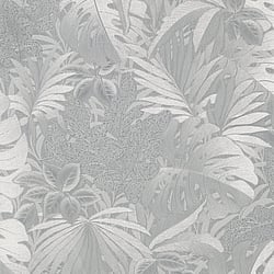 Galerie Wallcoverings Product Code 33301 - Eden Wallpaper Collection -  Metallic Jungle Leaves Design