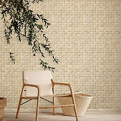 Galerie Wallcoverings Product Code 45740 - The Woods And Wicker Wallpaper Collection - Beige Colours - 3D optics Design