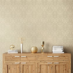 Galerie Wallcoverings Product Code 65185 - Precious Wallpaper Collection - Cream Colours - Brocade Design