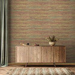 Galerie Wallcoverings Product Code 91919 - Energy Wallpaper Collection - Brown, Green Colours - Grasscloth Design