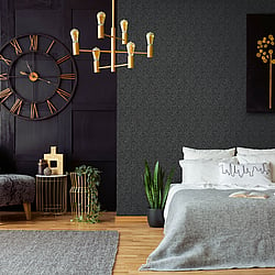 Galerie Wallcoverings Product Code 95052 - Air Wallpaper Collection - Black Colours - A great choice for adding texture and interest to a room. This wallpaper style is made to mimic a dense wall of uniform leaves, creating a three-dimensional look which lets the beautiful linework and tonal differences shine through. A stylish way to update any of the rooms in your home. Design