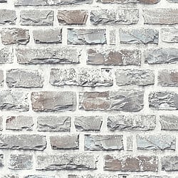 Galerie Wallcoverings Product Code BB51124 - The Bricks And More Wallpaper Collection - Multi-Colour Grey Colours - Stone Symphony Motif Design