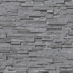 Galerie Wallcoverings Product Code BB51149 - The Bricks And More Wallpaper Collection - Grey Black Colours - Graceful Granite Motif Design