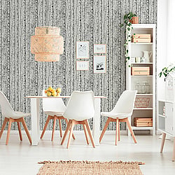 Galerie Wallcoverings Product Code BW51006 - Blooming Wild Wallpaper Collection - Grey White Colours - Birch Tree Motif Design