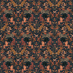 Galerie Wallcoverings Product Code DW2003 - Designer Walls Wallpaper Collection - Heron Green Colours - Magic Animals Design