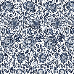 Galerie Wallcoverings Product Code ET12502 - Arts and Crafts Wallpaper Collection - Blue White Colours - Tonal Floral Trail Design