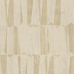 Galerie Wallcoverings Product Code FS72031 - Fusion Wallpaper Collection - Beige Cream Grey Colours - Geo Point Wood Effect Motif Design