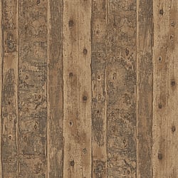 Galerie Wallcoverings Product Code G45346 - Grunge Wallpaper Collection - Brown Colours - Wood Design