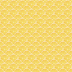 Galerie Wallcoverings Product Code G45438 - Just Kitchens Wallpaper Collection - Yellow Colours - Lemon Scallop Design