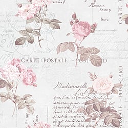 Galerie Wallcoverings Product Code G56286 - Anthologie Wallpaper Collection - Pink Colours - Postale Rose Design