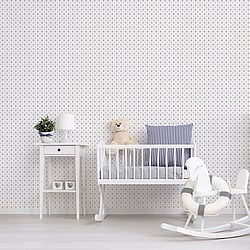 Galerie Wallcoverings Product Code G56531 - Just 4 Kids 2 Wallpaper Collection - Blue Beige Colours - Diamond Motif Design