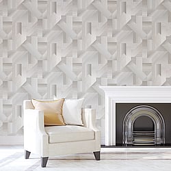 Galerie Wallcoverings Product Code G56629 - Texstyle Wallpaper Collection - Warm Neutrals Mica Colours - Shape Shifter Design