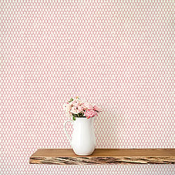 Galerie Wallcoverings Product Code G56654 - Small Prints Wallpaper Collection - Red Beige Colours - Double Links Design