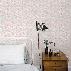 Galerie Wallcoverings Product Code G56669 - Small Prints Wallpaper Collection - Pink Green Cream Colours - Mini Mod Floral Design