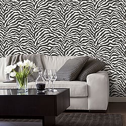 Galerie Wallcoverings Product Code G67491 - Natural Fx Wallpaper Collection -  Zebra Design