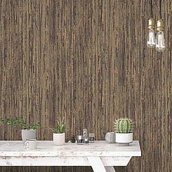 Galerie Wallcoverings Product Code G67963 - Organic Textures Wallpaper Collection - Brown Red Colours - Rough Grass Design