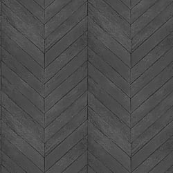 Galerie Wallcoverings Product Code G67996 - Natural FX 2 Wallpaper Collection - Black Colours - Chevron Wood Design