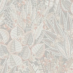 Galerie Wallcoverings Product Code WH30143 - Welcome Home Wallpaper Collection - Silver Grey Colours - Bohemian Floral Design