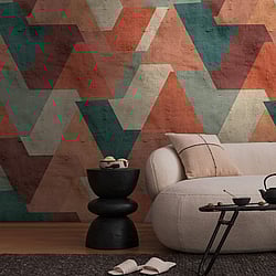 Galerie Wallcoverings Product Code WH45206M - Welcome Home Murals Wallpaper Collection - Multi-coloured Colours - Terra Shapes Design