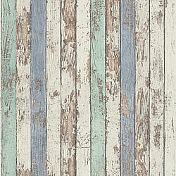 Galerie Wallcoverings Product Code WW22234 - The Woods And Wicker Wallpaper Collection - Blue Brown White Colours - Narrow Wood Stripe Effect Motif Design