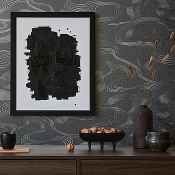 Galerie Wallcoverings Product Code 34537 - Kumano Wallpaper Collection - Black  Colours -  