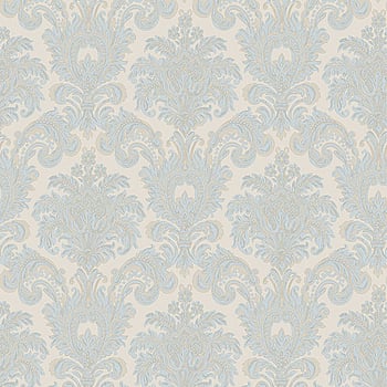 Galerie Wallcoverings Product Code 3936 - Italian Damasks 3 Wallpaper Collection - Blue Beige Cream Colours -  