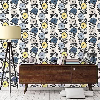 Galerie Wallcoverings Product Code 51183702 - Skandinavia 2 Wallpaper Collection - Blue Yellow Grey Colours -  