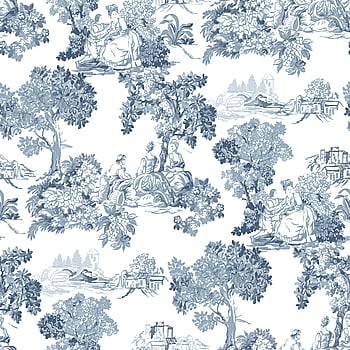 Galerie Wallcoverings Product Code 8342 - Blooming Garden Wallpaper Collection - Blue Colours -  