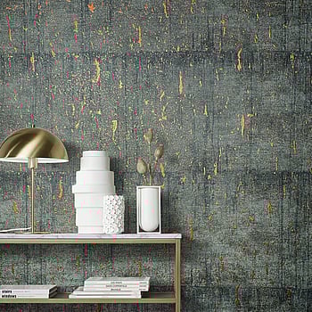 Galerie Wallcoverings Product Code 95026 - Vault Wallpaper Collection - Anthracite Colours -  