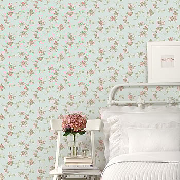 Galerie Wallcoverings Product Code AB27659 - Abby Rose 3 Wallpaper Collection - Turquoise Red Green Colours -  