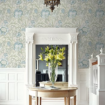 Galerie Wallcoverings Product Code ET12304 - Arts and Crafts Wallpaper Collection - Beige Blue Green Colours -  
