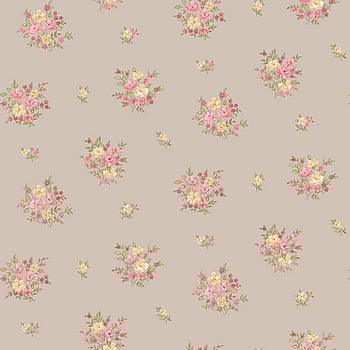 Galerie Wallcoverings Product Code G23230 - Floral Themes Wallpaper Collection - Red Yellow Mocha Colours -  