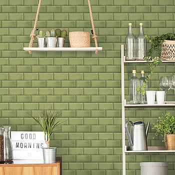 Galerie Wallcoverings Product Code G45446 - Just Kitchens Wallpaper Collection - Green Colours -  
