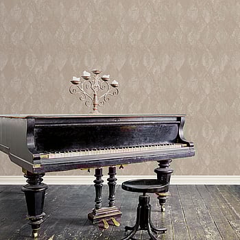 Galerie Wallcoverings Product Code G67787 - Ambiance Wallpaper Collection - Taupe Beige Colours -  