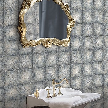 Galerie Wallcoverings Product Code G67795 - Ambiance Wallpaper Collection - Navy Gold Colours -  