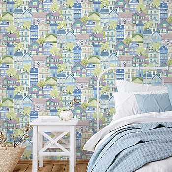 Galerie Wallcoverings Product Code G78601 - Kids & Teens Wallpaper Collection - Blues Greens Purple Colours -  