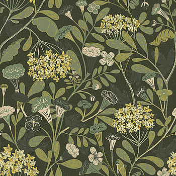 Galerie Wallcoverings Product Code S55022 - Sommarang Wallpaper Collection - Dark green Colours -  