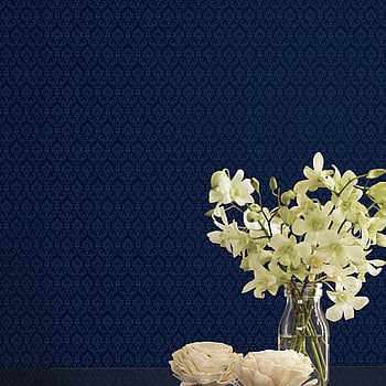 Galerie Wallcoverings Product Code SK34736 - Simply Silks 3 Wallpaper Collection - Navy Colours -  