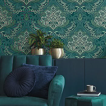 Galerie Wallcoverings Product Code TJ40704 - Mulberry Tree Wallpaper Collection - Teal Colours -  